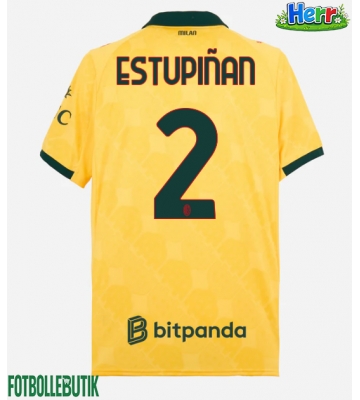 AC Milan Pervis Estupinan #2 Tredje Tröja 2025-26 Kortärmad